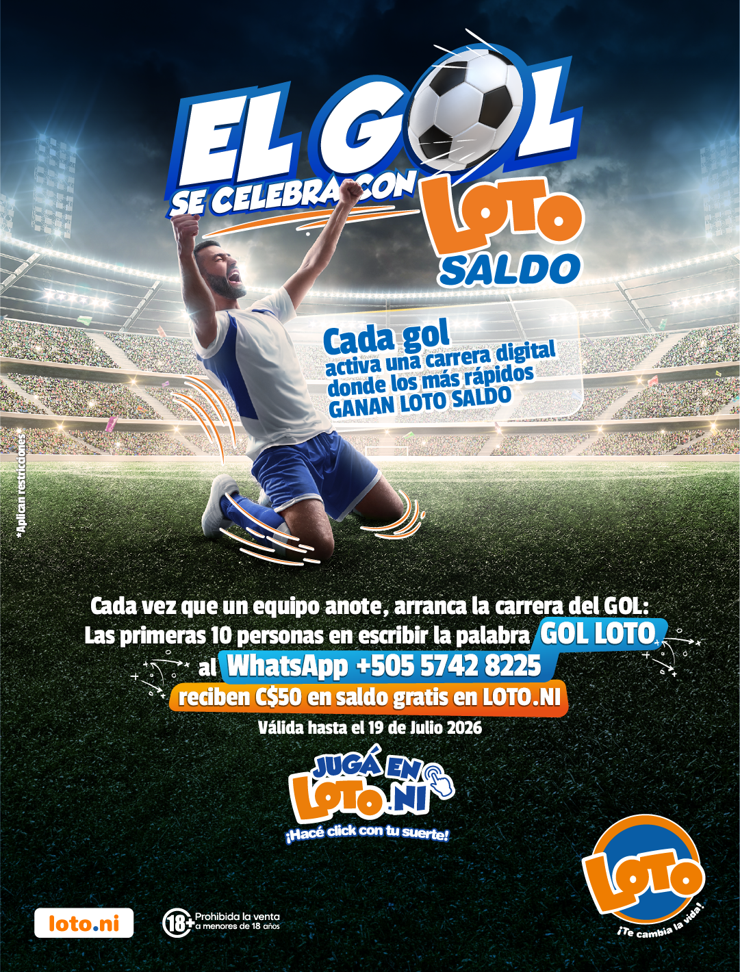 Términos y Condiciones – Promoción “EL GOL SE CELEBRA CON LOTOSALDO”